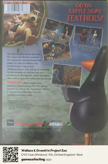 Wallace & Gromit in Project Zoo Computer, United Kingdom box back