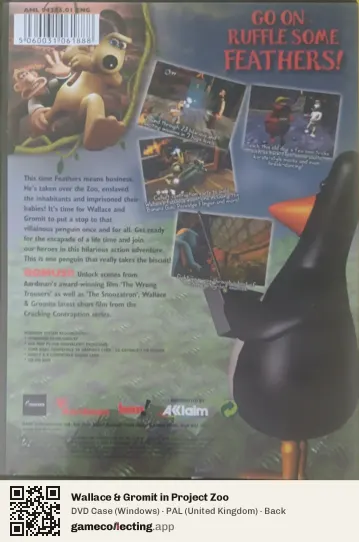 Wallace & Gromit in Project Zoo Computer, United Kingdom box back