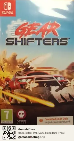 Gearshifters Nintendo Switch, United Kingdom box front