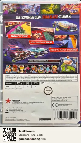 Trailblazers Nintendo Switch, PAL box back