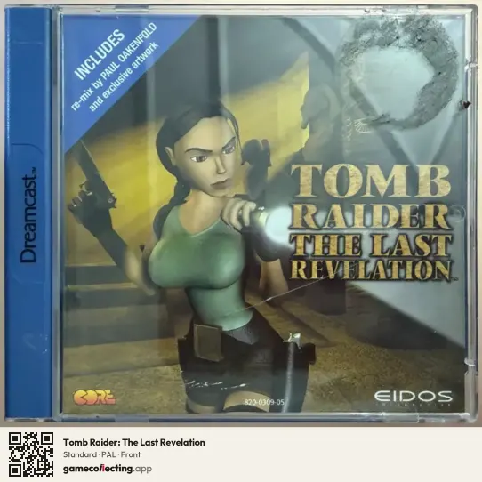 Tomb Raider: The Last Revelation Sega Dreamcast, PAL box front