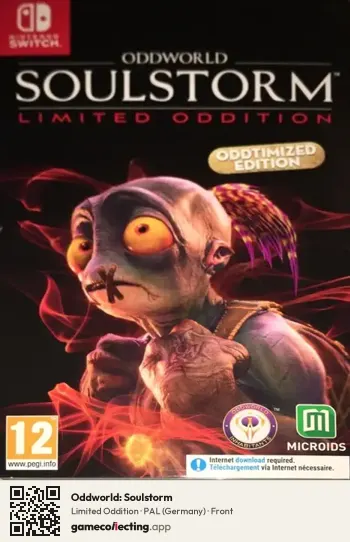 Oddworld: Soulstorm Nintendo Switch, Germany box front