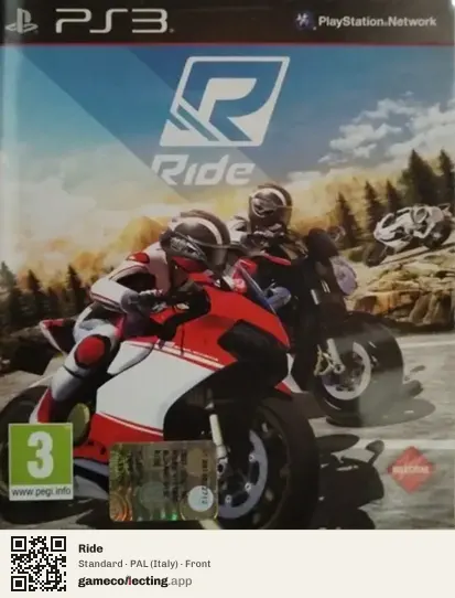 Ride PlayStation 3, Italy box front