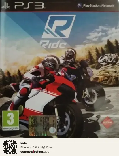 Ride PlayStation 3, Italy box front