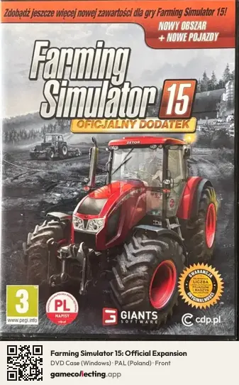 Farming Simulator 15: Official Expansion Computer, Poland box front