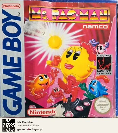 Ms. Pac-Man Game Boy, PAL box front