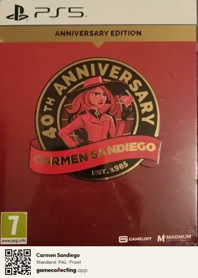 Carmen Sandiego PlayStation 5, PAL box front
