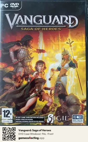Vanguard: Saga of Heroes Computer, PAL box front