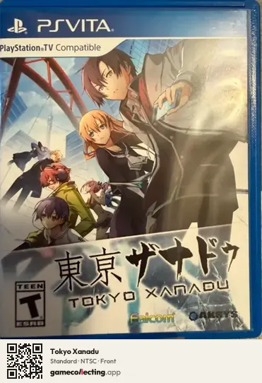 Tokyo Xanadu PlayStation Vita, NTSC box front