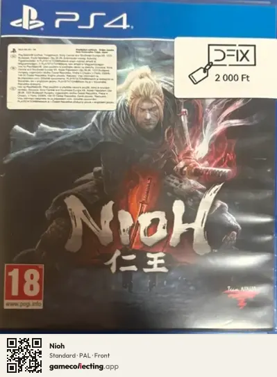 Nioh PlayStation 4, PAL box front
