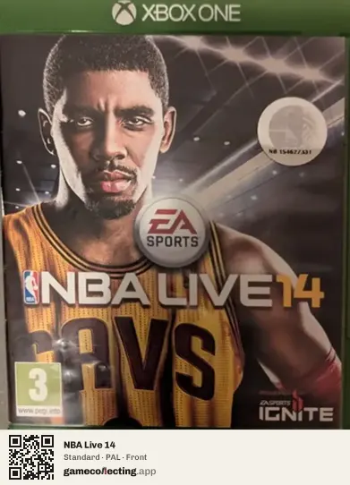 NBA Live 14 Xbox One, PAL box front