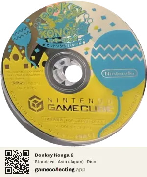 Donkey Konga 2 Nintendo GameCube, Asia disc