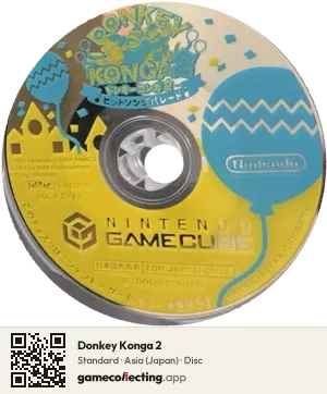 Donkey Konga 2 Nintendo GameCube, Asia disc