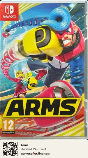 Arms Nintendo Switch, PAL box front