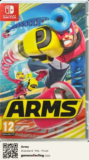 Arms Nintendo Switch, PAL box front