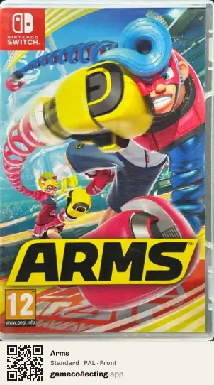 Arms Nintendo Switch, PAL box front