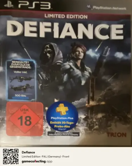 Defiance PlayStation 3, Germany box front