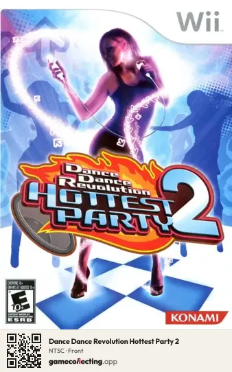 Dance Dance Revolution Hottest Party 2 Nintendo Wii, NTSC box front