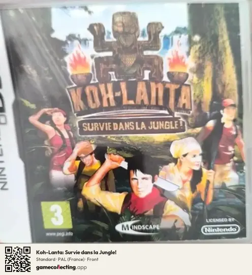 Koh-Lanta: Survie dans la Jungle! Nintendo DS, France box front