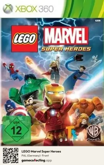 LEGO Marvel Super Heroes Xbox 360, Germany box front