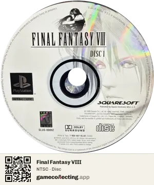 Final Fantasy VIII PlayStation, NTSC disc