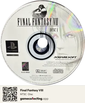 Final Fantasy VIII PlayStation, NTSC disc