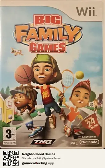 Neighborhood Games Nintendo Wii, Spain box front