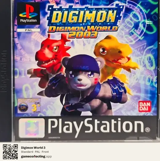 Digimon World 3 PlayStation, PAL box front
