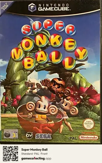 Super Monkey Ball Nintendo GameCube, PAL box front