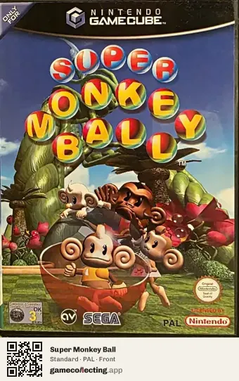 Super Monkey Ball Nintendo GameCube, PAL box front