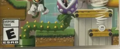 Super Mario Maker 2, the ESRB box on its front