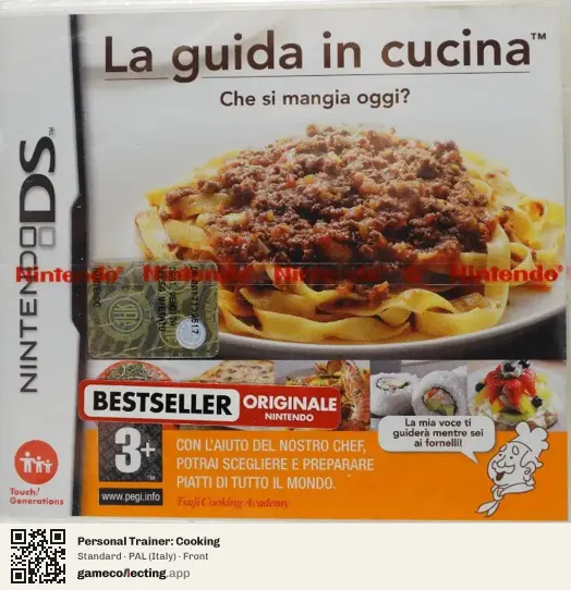Personal Trainer: Cooking Nintendo DS, Italy box front