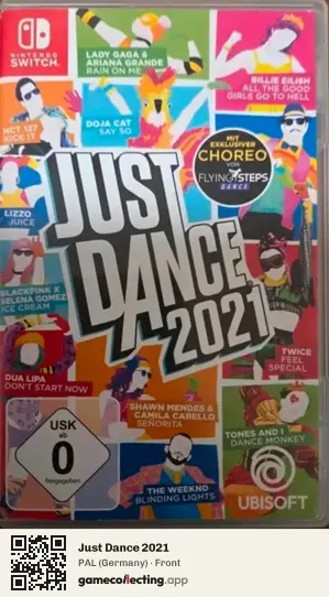 Just Dance 2021 Nintendo Switch, Germany box front