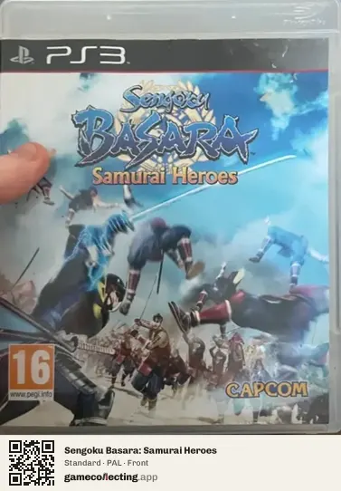 Sengoku Basara: Samurai Heroes PlayStation 3, PAL box front