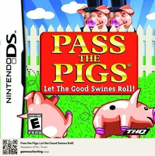 Pass the Pigs: Let the Good Swines Roll! Nintendo DS, NTSC box front