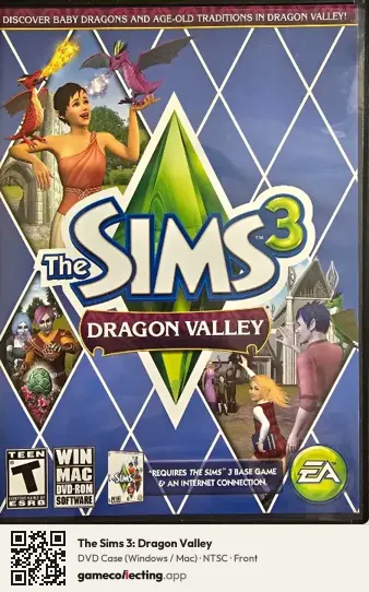 The Sims 3: Dragon Valley Computer, NTSC box front