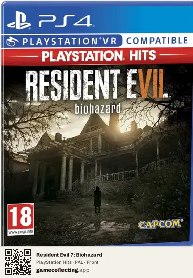 Resident Evil 7: Biohazard PlayStation 4, PAL box front