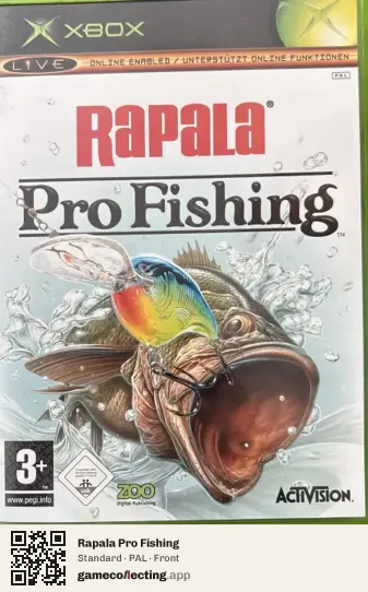 Rapala Pro Fishing Xbox, PAL box front