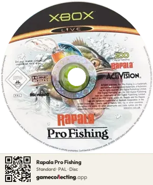 Rapala Pro Fishing Xbox, PAL disc