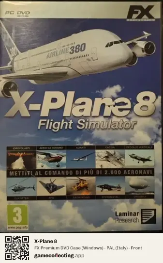 X-Plane 8 Computer, Italy box front