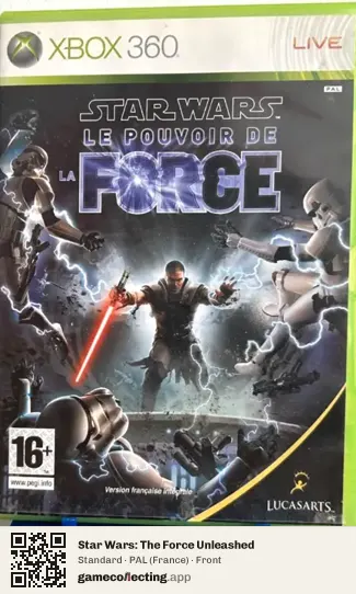 Star Wars: The Force Unleashed Xbox 360, France box front