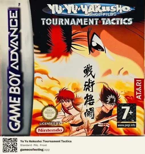 Yu Yu Hakusho: Tournament Tactics Game Boy Advance, PAL box front