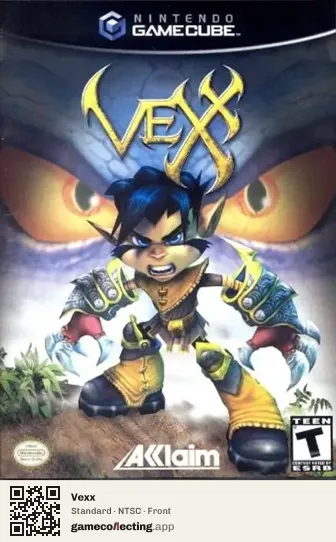 Vexx Nintendo GameCube, NTSC box front
