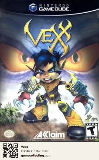 Vexx Nintendo GameCube, NTSC box front