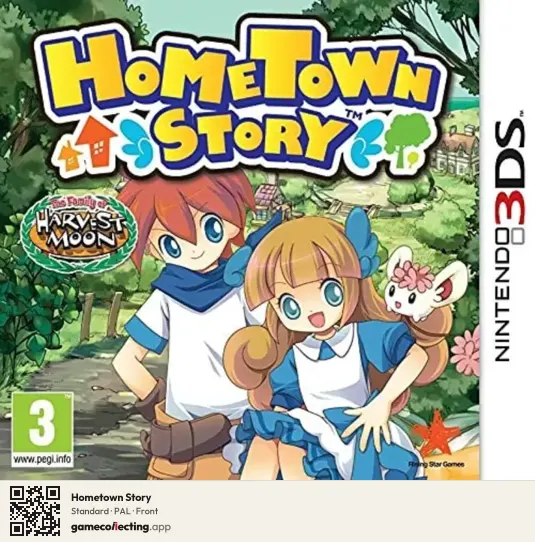 Hometown Story Nintendo 3DS, PAL box front