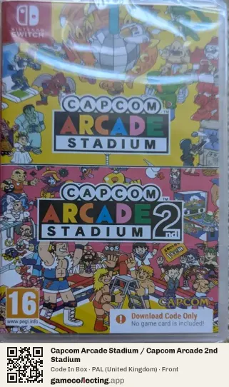Capcom Arcade Stadium / Capcom Arcade 2nd Stadium Nintendo Switch, United Kingdom box front