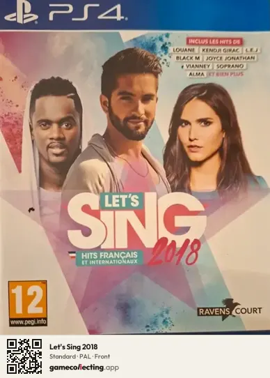 Let's Sing 2018 PlayStation 4, PAL box front