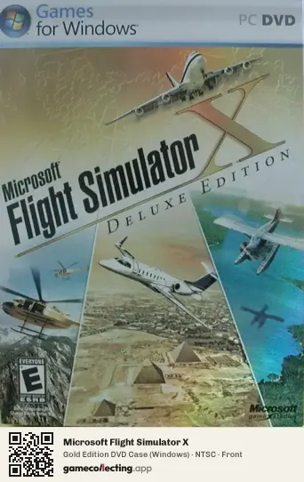 Microsoft Flight Simulator X Computer, NTSC box front
