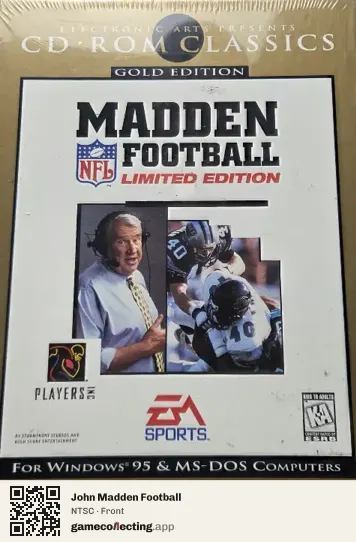 John Madden Football Computer, NTSC box front