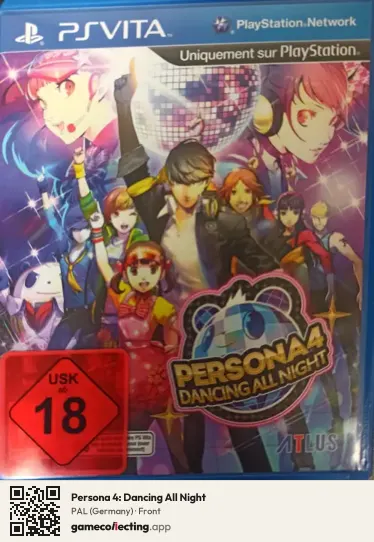 Persona 4: Dancing All Night PlayStation Vita, Germany box front